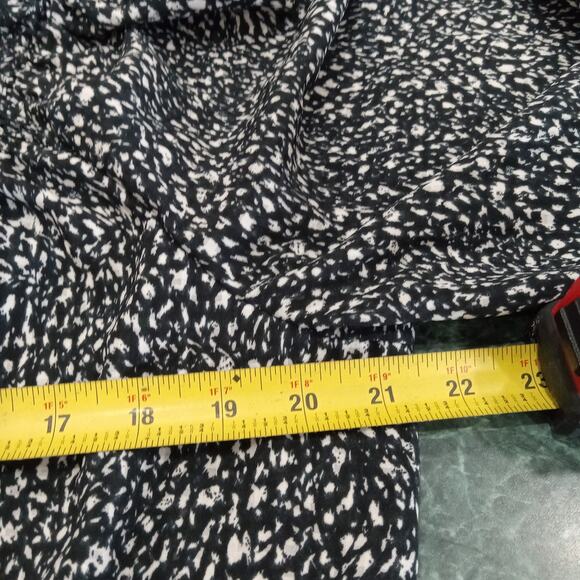 Universal Thread Womens Balloon Long Sleeve Blouse Black Abstract Sz L New Boho - Picture 13 of 15